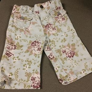 Floral infant jeans